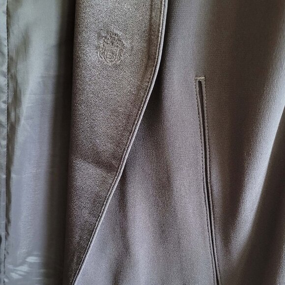 Babaton Aritzia Jacket Womens 6 Gray Open Front Blazer Layered Sleeve Academia - Picture 5 of 11